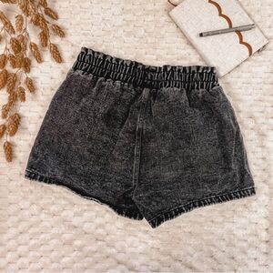 Comfy black denim shorts size 12